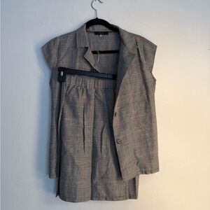 Wilfred Gray Plaid Blouse